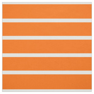Oranges und weiße Streifen Design Stoff