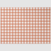 Oranges und weißes kariertes Seidenpapier (Vorderseite)