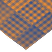 Oranges Violettes Schachbrett Abstract Muster Tischdecke (Schrägansicht)