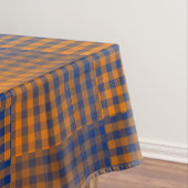 Oranges Violettes Schachbrett Abstract Muster Tischdecke (Beispiel)