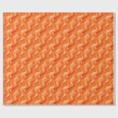 Oranges Wasserfarben-Abstrakt  Geschenkpapier (Flach)
