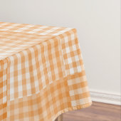 Oranges Weißes Schachbrett Abstract Pattern Tischdecke (Beispiel)