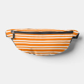 Oranges Weißes Streifenmuster Bauchtasche (Ablage )