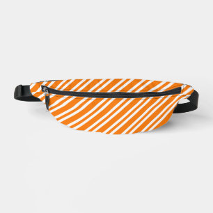 Oranges Weißes Streifenmuster Bauchtasche