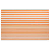 Oranges Weißes Streifenmuster Design Stoff (Yard (91,4 cm))