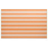 Oranges Weißes Streifenmuster Design Stoff (Fat Quarter (45,7 x 55,9 cm))