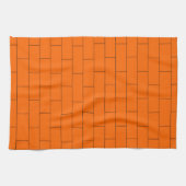 Oranges Ziegel Design Geschirrtuch (Horizontal)
