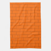 Oranges Ziegel Design Geschirrtuch (Vertikal)