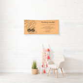 Orangese Strickgarn Häkeln Banner (Insitu)