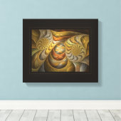 Orangesikel Wirbel Leinwanddruck (Insitu (Holzboden))