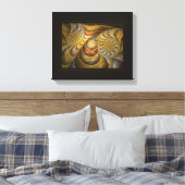 Orangesikel Wirbel Leinwanddruck (Insitu (Schlafzimmer))