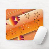 Orangesterns-Mauspad Mousepad (Mit Mouse)