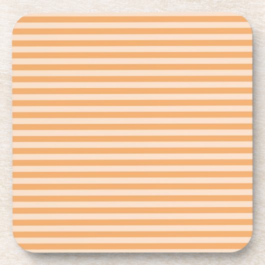 Orangestreifen Getränkeuntersetzer (Vorderseite)