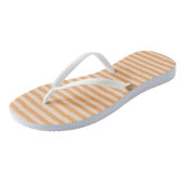 Orangestripe Badesandalen (Schrägansicht)