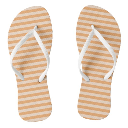 Orangestripe Badesandalen (Fußbett)