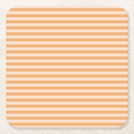 Orangestripe Rechteckiger Pappuntersetzer (Vorderseite)