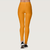 Orangeton einfarbig leggings (Rückseite)
