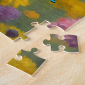 Orangeweißes Kätzchen Farbiger Schmetterling Puzzle (Seite)