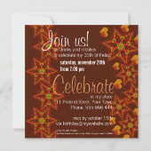 Orangey Goodness Party Einladung (Rückseite)