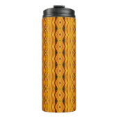 Orangey Ikat Thermosbecher (Vorderseite)