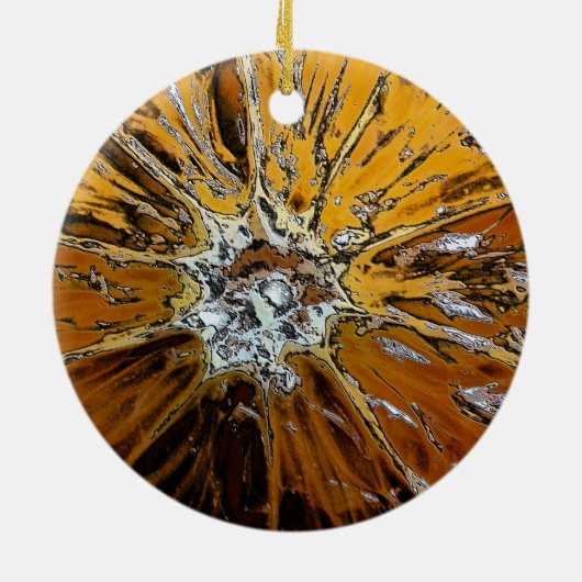 ORANGIEN KERAMIK ORNAMENT (Hinten)