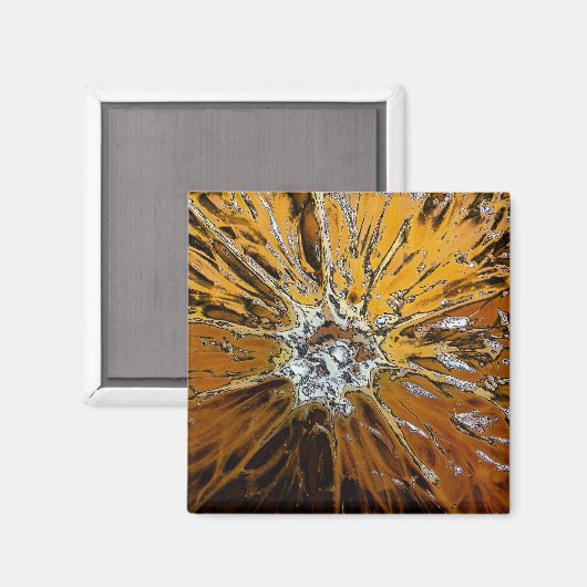ORANGIEN MAGNET (Vorderseite/Rückseite)