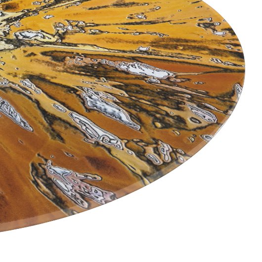 ORANGIEN SCHNEIDEBRETT (Ecke)