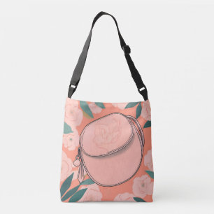 Orangine Pfirsich Handtasche AI-Kunst