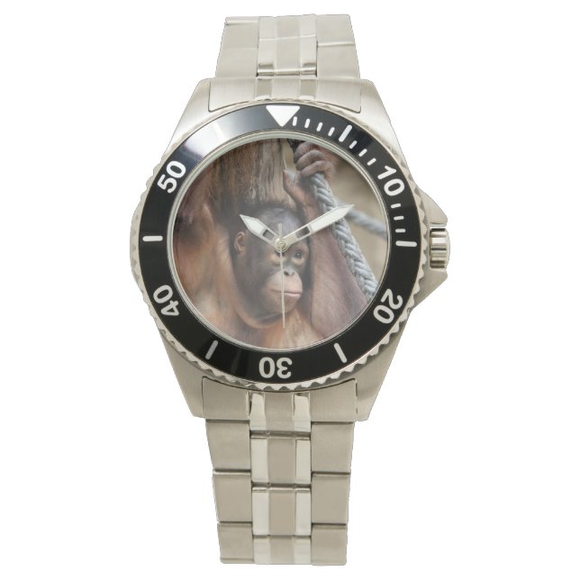 OrangUtan 002 Armbanduhr (Vorderseite)