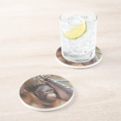 OrangUtan 002 Getränkeuntersetzer (Seite)