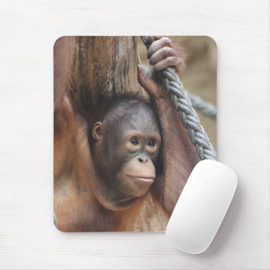 OrangUtan 002 Mousepad (Mit Mouse)