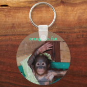 Orangutan am Heiligtum Schlüsselanhänger (Vorderseite)