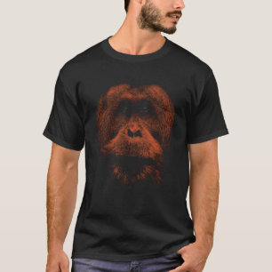Orangutan Ape Animal Face Portrait T-Shirt