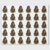 Orangutan Baby and Butterfly Geschenkpapier (Flach)