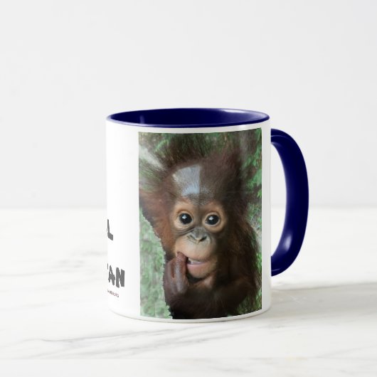 Orangutan Baby Crystal Tasse (VorderseiteRechts)
