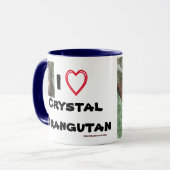 Orangutan Baby Crystal Tasse (Vorderseite Links)