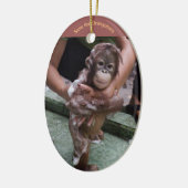 Orangutan Baby Keramik Ornament (Links)