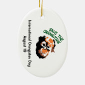 Orangutan Baby Keramik Ornament (Hinten)
