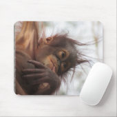 Orangutan Baby Mousepad (Mit Mouse)
