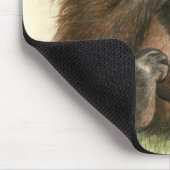 Orangutan Baby With Leaves Mousepad (Ecke)