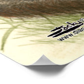 Orangutan Baby With Leaves Poster (Ecke)