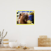 Orangutan Babys Lunch Poster (Küche)