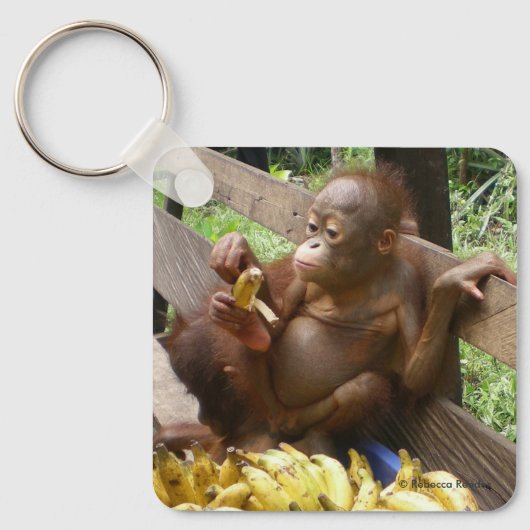 Orangutan Babys Schlüsselanhänger (Vorderseite)
