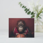 Orangutan Basketball-Spieler Postkarte (Stehend Vorderseite)