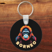 Orangutan Borneo Schlüsselanhänger (Vorderseite)