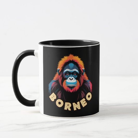 Orangutan Borneo Tasse (Links)