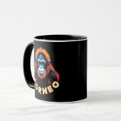 Orangutan Borneo Tasse (Vorderseite Links)
