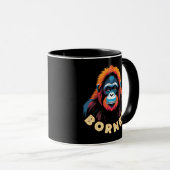 Orangutan Borneo Tasse (VorderseiteRechts)