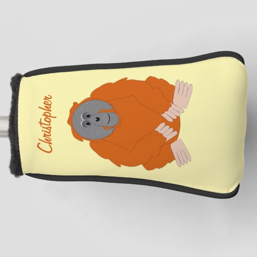 Orangutan Design Golf Headcover (Vorderseite)