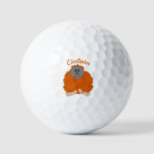 Orangutan Design Golfball (Vorderseite)